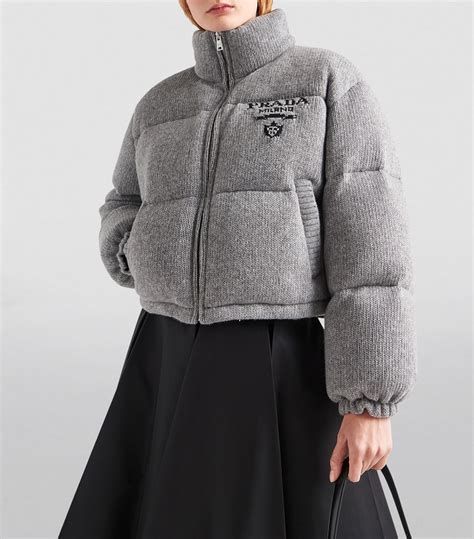 prada wool jacket women|prada sleeveless puffer jacket.